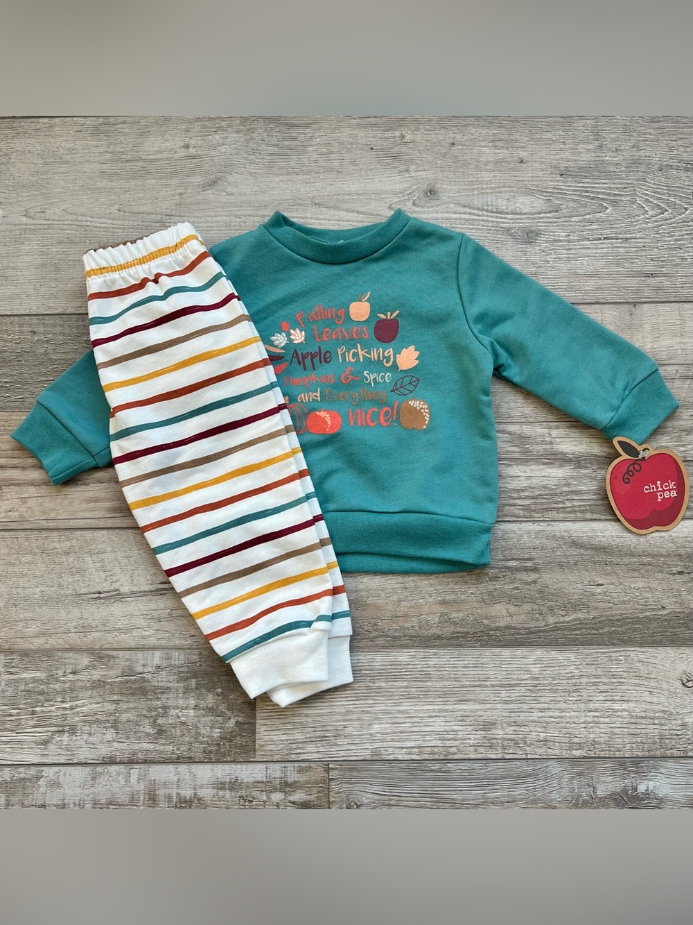 NWT Chick Pea Fall Outfit Size 6/9 Months